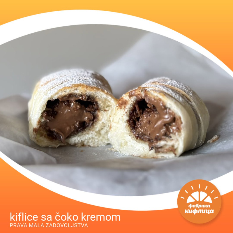 Kiflice sa čoko kremom