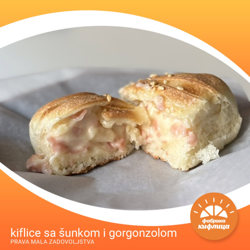 Kiflice sa šunkom i gorgonzolom