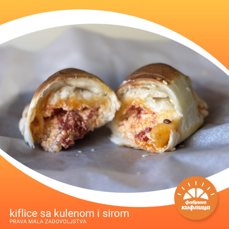 Kiflice sa kulenom i sirom