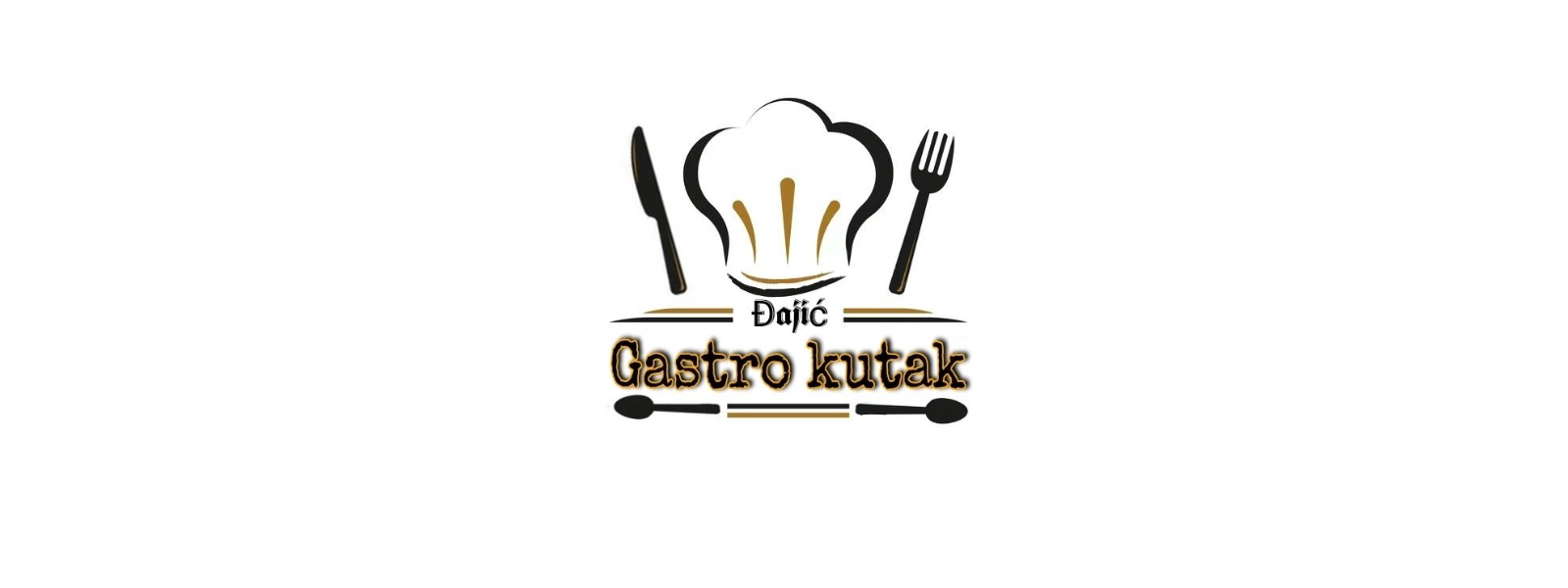 Logo Gastro kutka — kuvarska kapa, pribor i naziv Đajić Gastro kutak