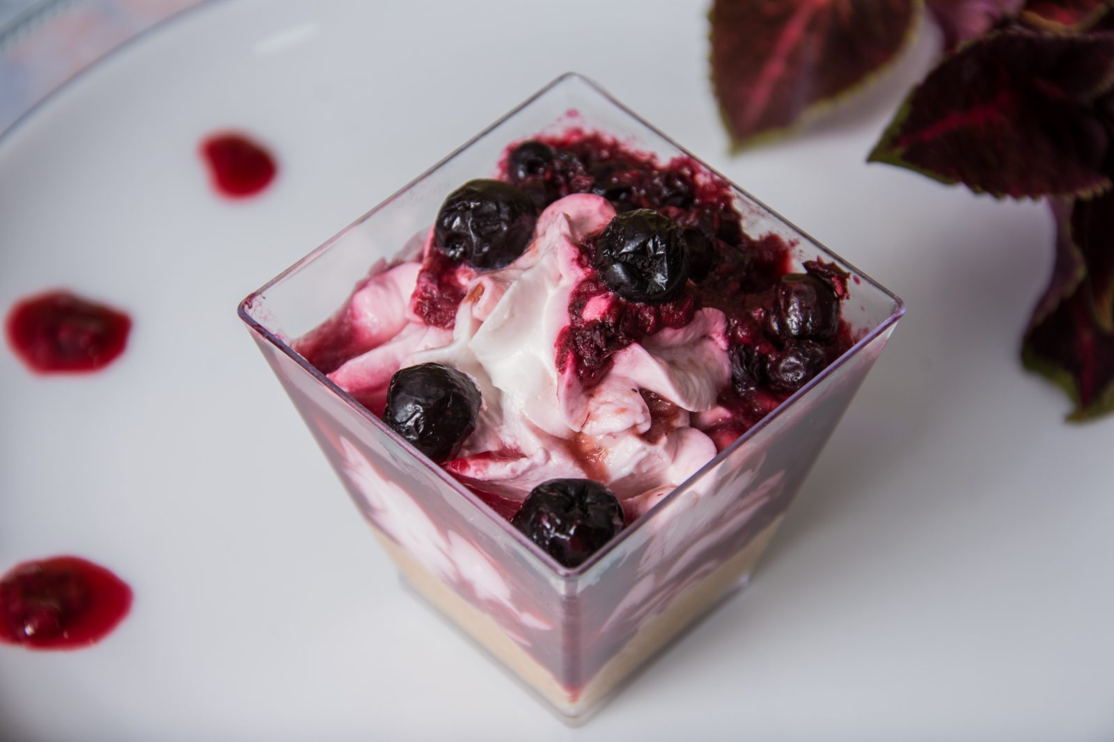 Desert u čaši — krem sa šumskim voćem i višnjama
